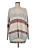 Ann Taylor LOFT Stripes Tan Gray Pullover Sweater Size M - photo 1