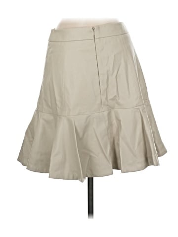 Porridge Faux Leather Skirt (view 2)