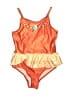 Disney Hearts Orange One Piece Swimsuit Size 5 - photo 1