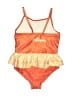 Disney Hearts Orange One Piece Swimsuit Size 5 - photo 2
