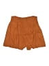 H&M 100% Rayon Solid Brown Shorts Size 10 - photo 1
