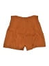H&M 100% Rayon Solid Brown Shorts Size 10 - photo 2