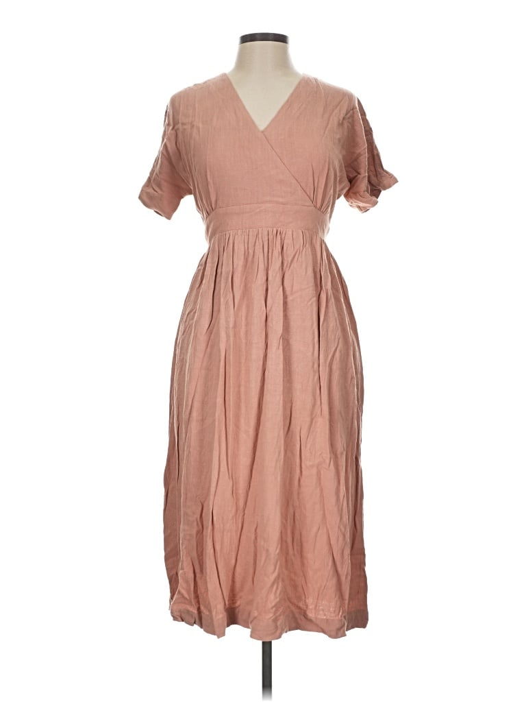 Pre-owned Mod Ref Casual Dress In Tan