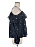 Floreat Stars Blue Sleeveless Blouse Size Med Petite - photo 4