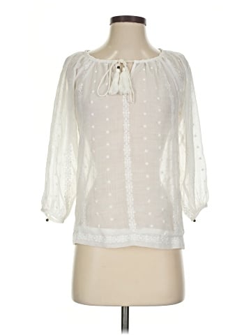 Bar III 3/4 Sleeve Blouse (view 1)