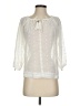 Bar III 100% Polyester Ivory 3/4 Sleeve Blouse Size XXS - photo 1