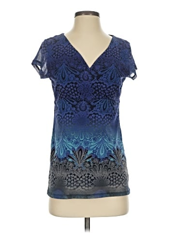 Lizwear by Liz Claiborne Short Sleeve Top (view 1)