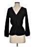 J.Crew 100% Polyester Black Long Sleeve Blouse Size 0 - photo 1