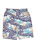 Under Armour 100% Polyester Print Blue Board Shorts Size M (youth) - photo 1
