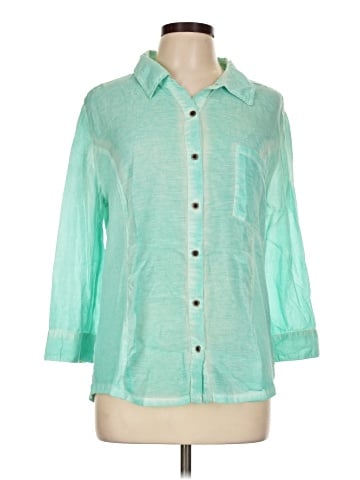 Style&Co 3/4 Sleeve Button-Down Shirt (view 1)