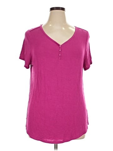 Lane Bryant Outlet Short Sleeve Henley (view 1)