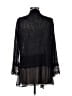 August Silk 100% Polyester Black Cardigan Size M - photo 2