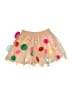 Mini Boden 100% Polyester Hearts Tan Skirt Size 6 - 7 - photo 1