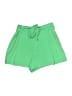 Alice + Olivia 100% Polyester Solid Green Shorts Size 4 - photo 1
