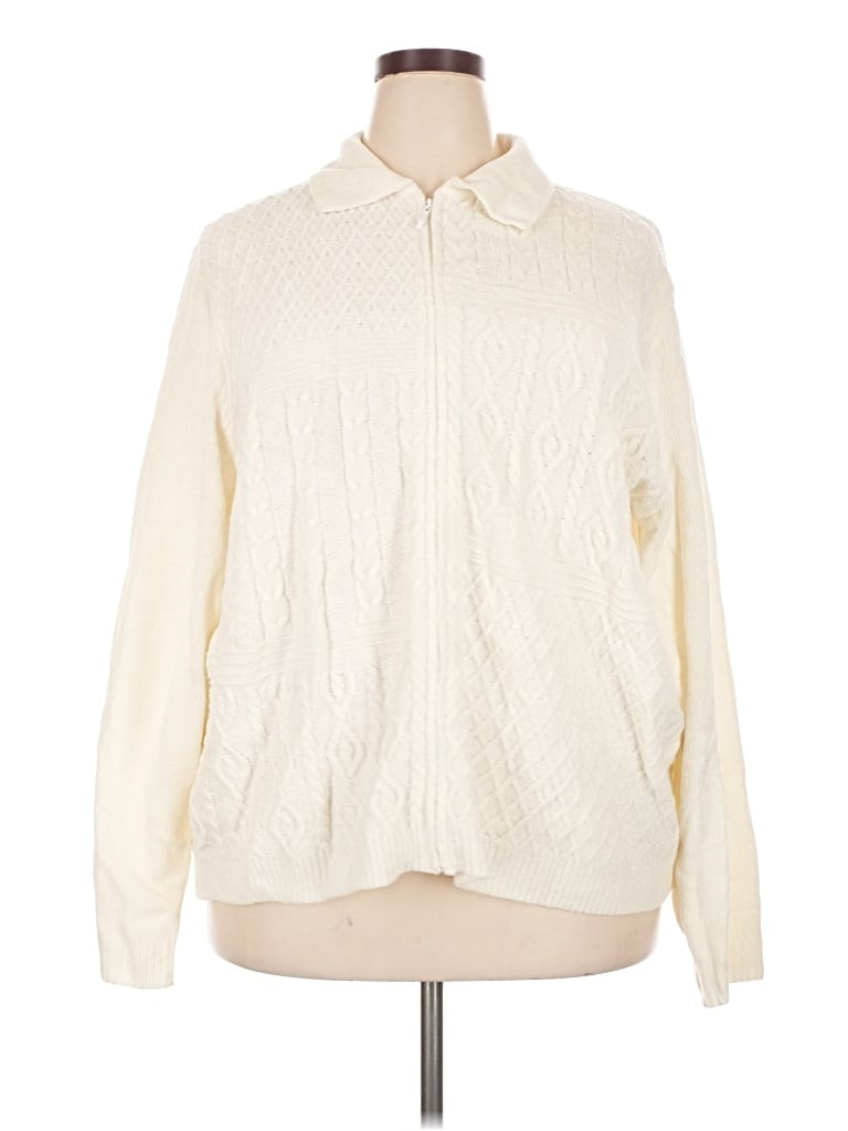 Pre-owned Alfred Dunner Jacket In Ivory