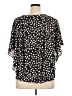 Elle 100% Polyester Black Short Sleeve Blouse Size XL - photo 2