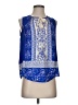 Collective Concepts 100% Polyester Blue Sleeveless Blouse Size XS - photo 1