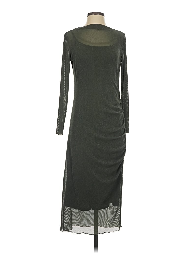 Pre-owned Miou Muse Casual Dress In Gray