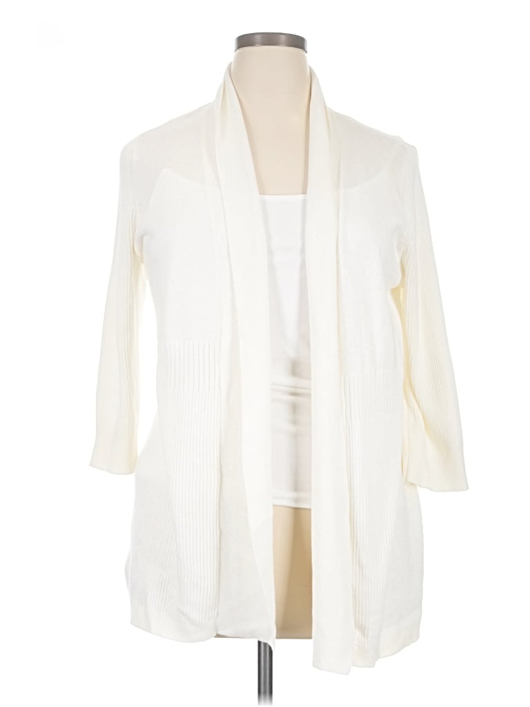 Pre-owned 212 Collection Cardigan Sweater In Ivory