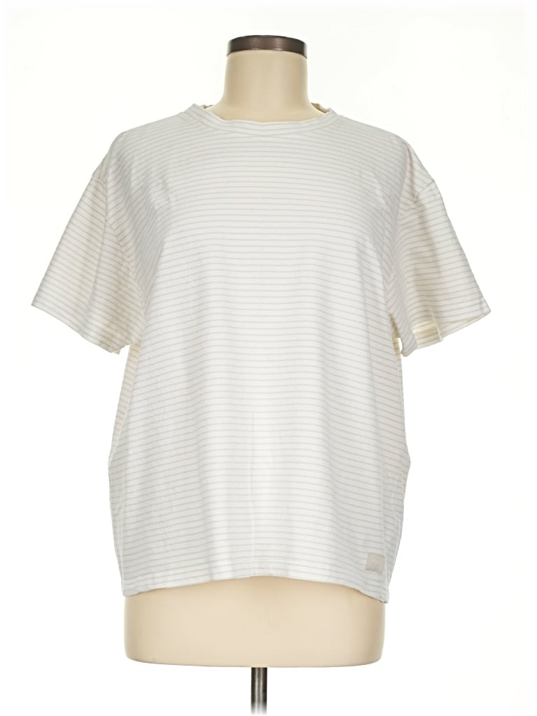 Pre-owned Rvca Short Sleeve T-shirt In Ivory