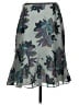 Axcess 100% Polyester Floral Gray Formal Skirt Size 4 - photo 2