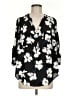 Torrid 100% Polyester Floral Black 3/4 Sleeve Blouse Size Med Plus (00) - photo 1
