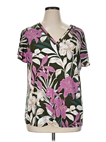 Liz Claiborne Short Sleeve Blouse (view 1)