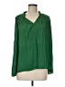Current Air 100% Polyester Green Long Sleeve Blouse Size M - photo 1