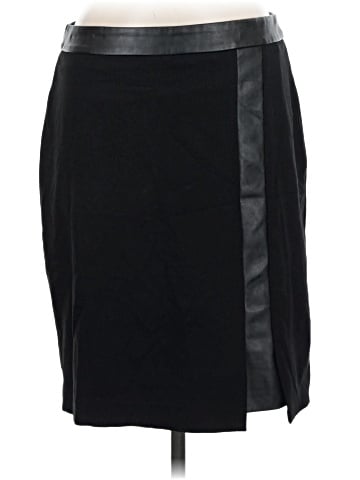 White House Black Market Faux Leather Skirt (view 1)