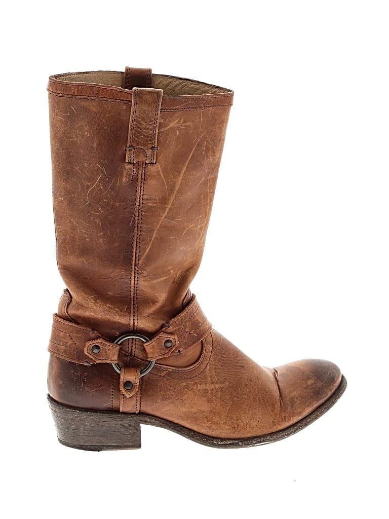 Pre-owned Frye Boots In Brown