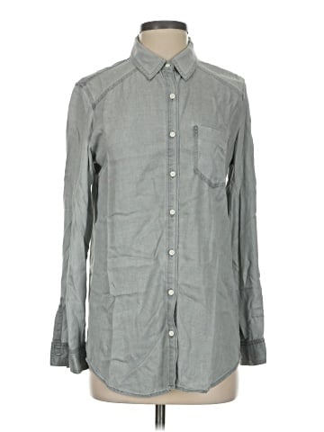 Rubbish Long Sleeve Button-Down Shirt (view 1)