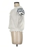 E&M Collection Ivory Short Sleeve Blouse Size M - photo 5