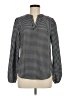 Shein Houndstooth Black Long Sleeve Blouse Size 6 - photo 1