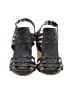 REPORT 100% Leather Black Sandals Size 8 - photo 2