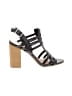 REPORT 100% Leather Black Sandals Size 8 - photo 1