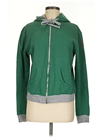 Peace Love World Zip Up Hoodie (view 1)