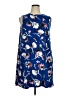Apt. 9 Print Blue Casual Dress Size XL - photo 1