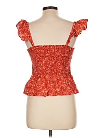 Madewell Lucie Smocked Peplum Top in Piazza Floral (view 2)