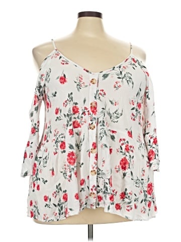 Torrid 3/4 Sleeve Blouse (view 1)