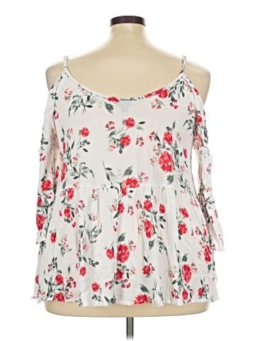 Torrid 3/4 Sleeve Blouse (view 2)