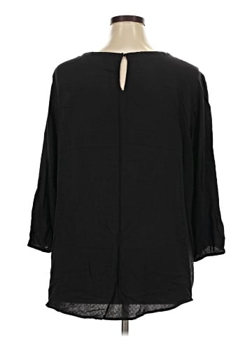 Croft & Barrow 3/4 Sleeve Blouse (view 2)