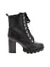 Sincerely Jules 100% Leather Black Ankle Boots Size 6 1/2 - photo 1