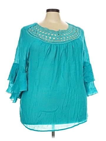 Robert Louis 3/4 Sleeve Blouse (view 1)