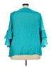 Robert Louis Teal 3/4 Sleeve Blouse Size 3X - photo 2