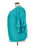 Robert Louis Teal 3/4 Sleeve Blouse Size 3X - photo 5