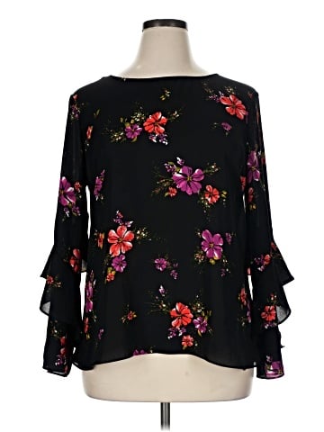 Worthington 3/4 Sleeve Blouse (view 1)