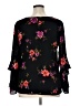 Worthington 100% Polyester Black 3/4 Sleeve Blouse Size XL - photo 2
