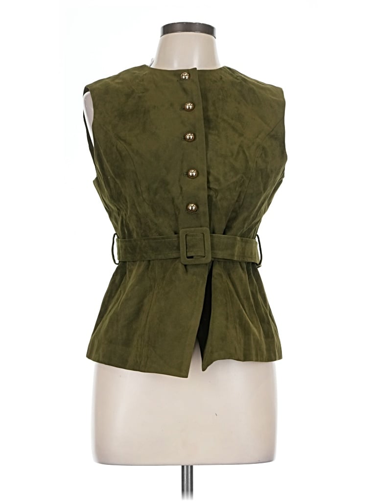 Pre-owned Commense Sleeveless Blouse In Green