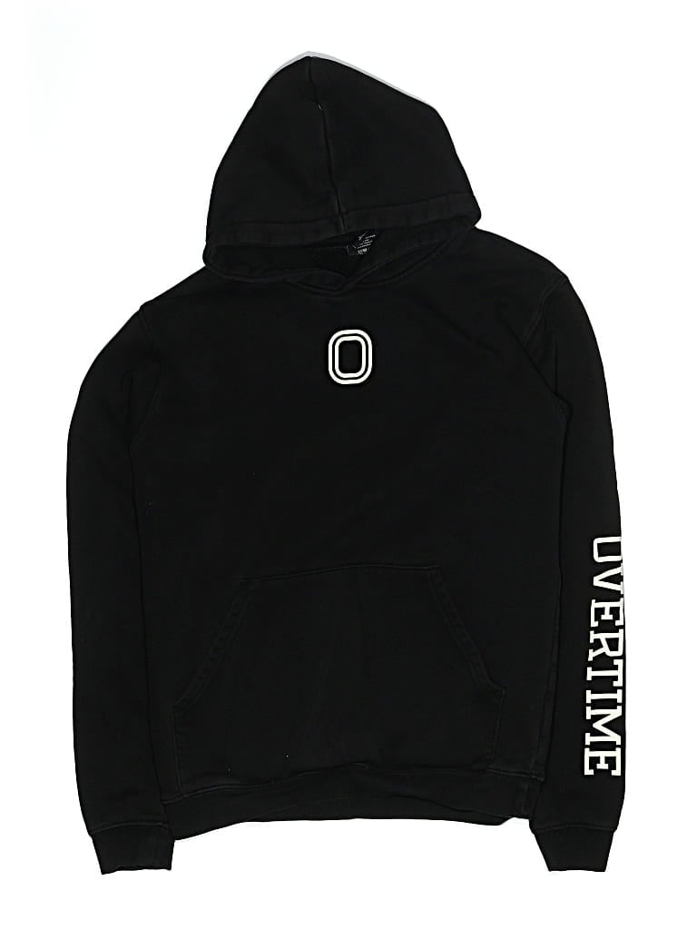 Pre-owned Overtime Kids' Pullover Hoodie In Black