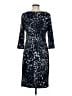 Kasper Animal Print Blue Cocktail Dress Size 6 - photo 2